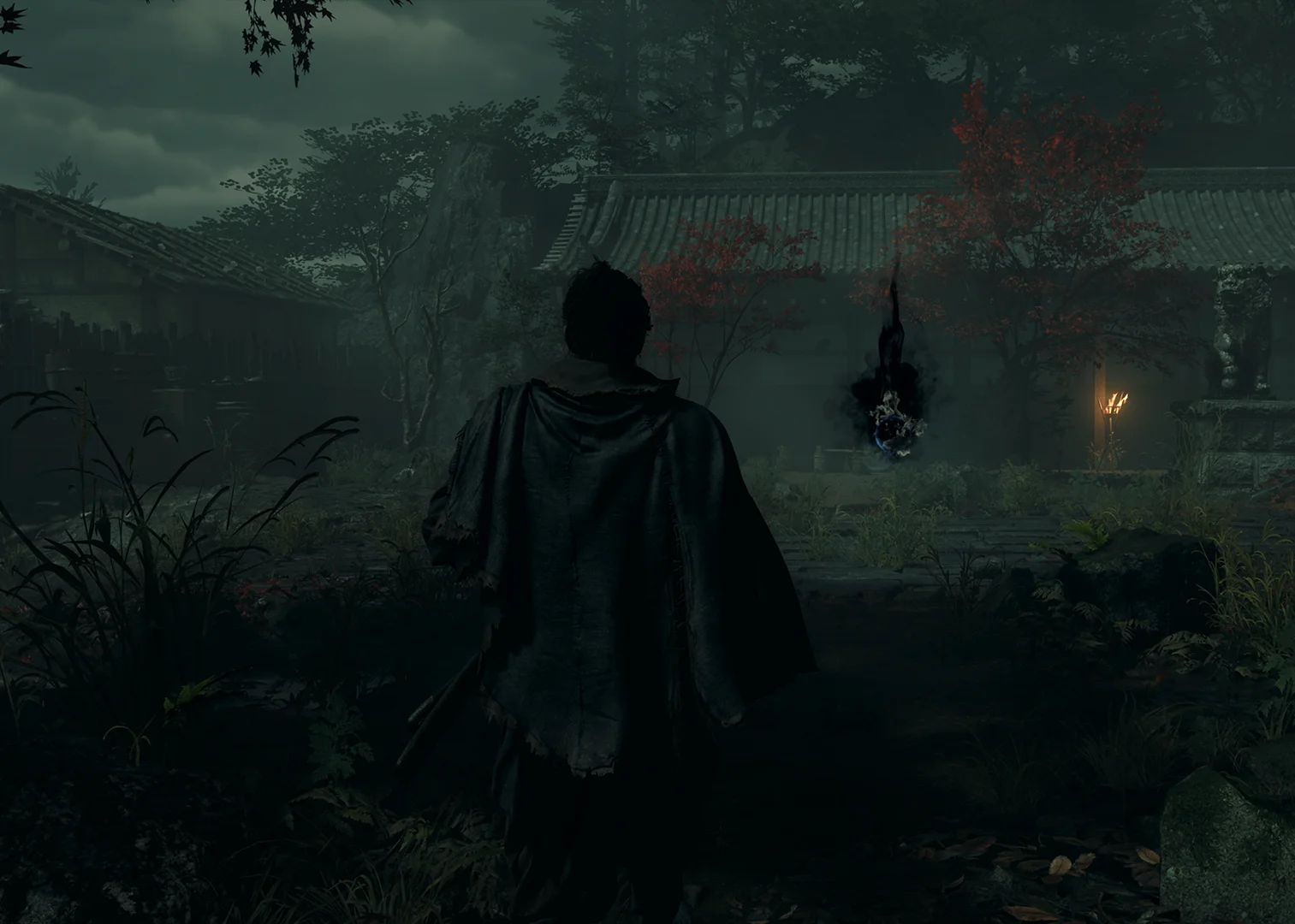 Musashi approaching a Dark Mass in an official gameplay image